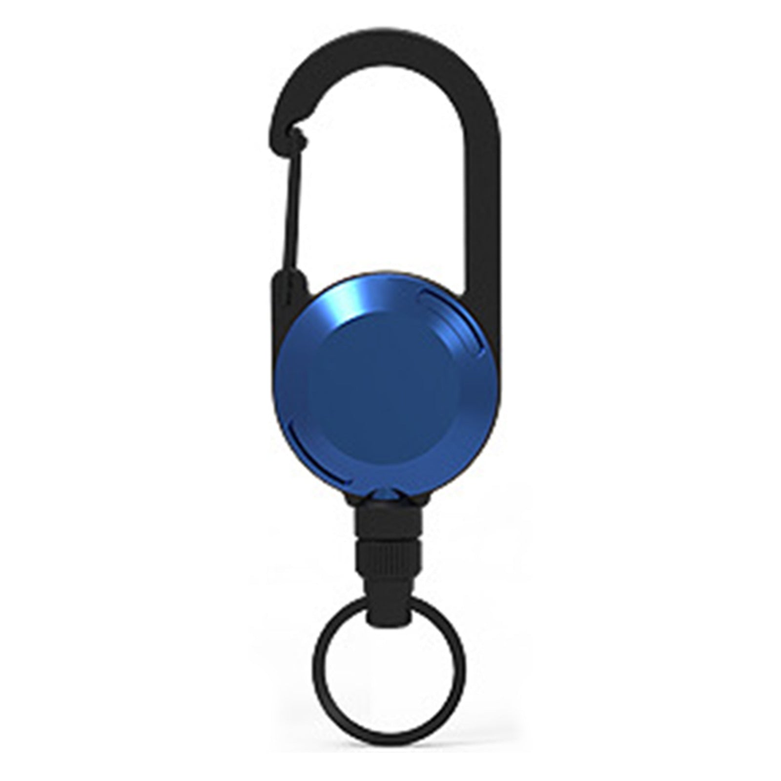 Wholesale ABS Simple Six Color Circular Mountaineering Buckle Sports Retractable Keychain